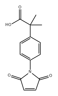 2-[4-(2,5-dioxo-2,5-dihydro-1H-pyrrol-1-yl)phenyl]-
2-methylpropanoic acid Structure