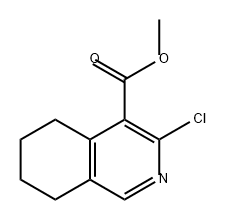 3-Chloro-5,6,7,8-tetrahydro-isoquinoline-4-carboxylic acid methyl ester Structure