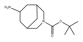 tert-Butyl 7-amino-3-azabicyclo[3.3.1]nonane-3-carboxylate 구조식 이미지