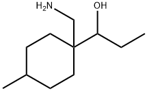Cyclohexanemethanol, 1-(aminomethyl)-α-ethyl-4-methyl- Structure