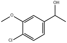 Benzenemethanol, 4-chloro-3-methoxy-α-methyl- Structure