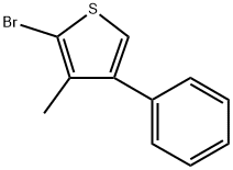 2-Bromo-3-methyl-4-phenylthiophene Structure