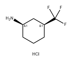 (1R,3S)-3-trifluoromethylcyclohexylamine hydrochloride Structure