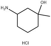 3-Amino-1-methyl-cyclohexanol hydrochloride Structure