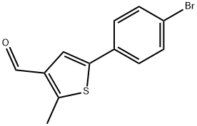 5-(4-Bromophenyl)-2-methyl-3-thiophenecarboxaldehyde Structure