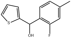 (2-fluoro-4-methylphenyl)(thiophen-2-yl)methanol Structure