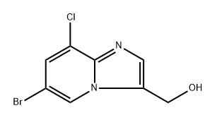 (6-Bromo-8-chloro-imidazo[1,2-a]pyridin-3-yl)-methanol 구조식 이미지