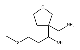 1-(3-(Aminomethyl)tetrahydrofuran-3-yl)-3-(methylthio)propan-1-ol Structure