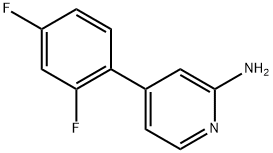 4-(2,4-Difluorophenyl)-2-pyridinamine Structure