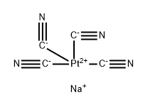 disodium tetrakis(cyano-C)platinate Structure