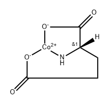 Cobalt, [L-glutamato(2-)-κN,κO1,κO5]- (9CI) Structure