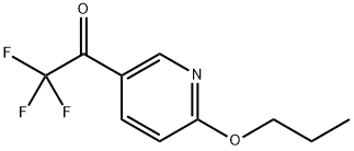 2,2,2-Trifluoro-1-(6-propoxypyridin-3-yl)ethanone Structure