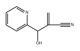 2-Pyridinepropanenitrile, β-hydroxy-α-methylene- Structure