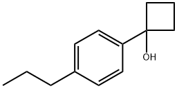 1-(4-propylphenyl)cyclobutanol Structure