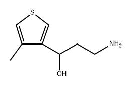 3-Thiophenemethanol, α-(2-aminoethyl)-4-methyl- Structure