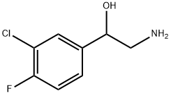 Benzenemethanol, α-(aminomethyl)-3-chloro-4-fluoro- Structure