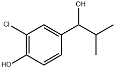 2-chloro-4-(1-hydroxy-2-methylpropyl)phenol Structure