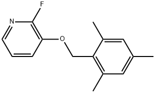 2-Fluoro-3-[(2,4,6-trimethylphenyl)methoxy]pyridine Structure