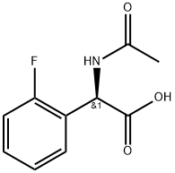 N-Ac-R-2-FluoroPhenylglycine 구조식 이미지