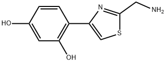 4-[2-(aminomethyl)-1,3-thiazol-4-yl]benzene-1,3-di
ol Structure