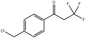 1-[4-(Chloromethyl)phenyl]-3,3,3-trifluoro-1-propanone 구조식 이미지