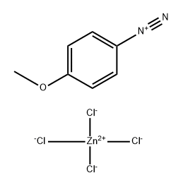 Benzenediazonium,4-methoxy-,(T-4)-tetrachlorozincate(2-)(2:1) Structure