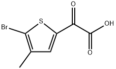 5-Bromo-4-methyl-α-oxo-2-thiopheneacetic acid Structure