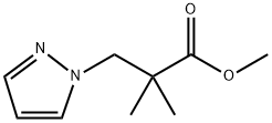 1H-Pyrazole-1-propanoic acid, α,α-dimethyl-, methyl ester Structure