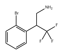 2-(2-Bromophenyl)-3,3,3-trifluoropropan-1-amine Structure