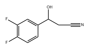 Benzenepropanenitrile, 3,4-difluoro-β-hydroxy- Structure