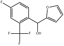 (4-fluoro-2-(trifluoromethyl)phenyl)(furan-2-yl)methanol Structure