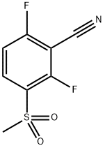 2,6-Difluoro-3-(methylsulfonyl)benzonitrile Structure