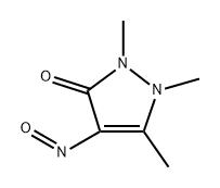 3H-Pyrazol-3-one,  1,2-dihydro-1,2,5-trimethyl-4-nitroso-,  radical  ion(1-)  (9CI) Structure