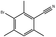 3-bromo-2,4,6-trimethylbenzonitrile Structure