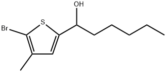 5-Bromo-4-methyl-α-pentyl-2-thiophenemethanol Structure