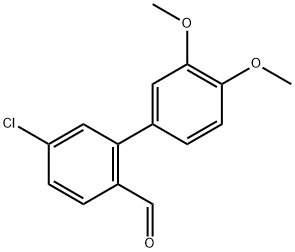 5-Chloro-3',4'-dimethoxy[1,1'-biphenyl]-2-carboxaldehyde Structure