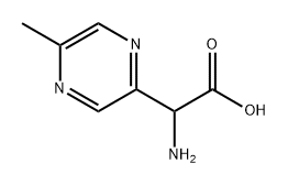 2-amino-2-(5-methylpyrazin-2-yl)acetic acid Structure