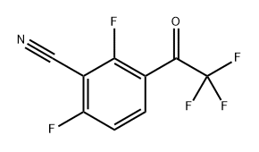 2,6-Difluoro-3-(2,2,2-trifluoroacetyl)benzonitrile Structure