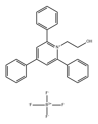 1-(2-Hydroxyethyl)-2,4,6-triphenylpyridin-1-ium tetrafluoroboranuide Structure