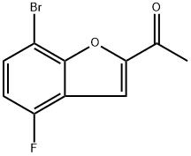 1-(7-bromo-4-fluorobenzofuran-2-yl)ethan-1-one Structure