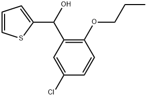 (5-chloro-2-propoxyphenyl)(thiophen-2-yl)methanol Structure