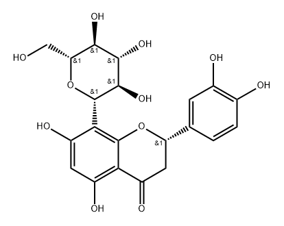 Eriodictyol-8-glucoside Structure