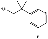 2-(5-fluoropyridin-3-yl)-2-methylpropan-1-amine Structure