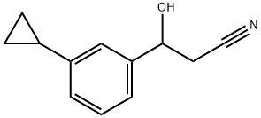 3-Cyclopropyl-β-hydroxybenzenepropanenitrile Structure