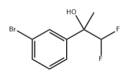 2-(3-bromophenyl)-1,1-difluoropropan-2-ol Structure