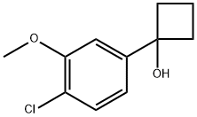 1-(4-chloro-3-methoxyphenyl)cyclobutanol Structure