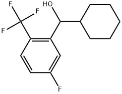 α-Cyclohexyl-5-fluoro-2-(trifluoromethyl)benzenemethanol Structure