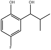 4-fluoro-2-(1-hydroxy-2-methylpropyl)phenol Structure