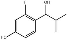 3-fluoro-4-(1-hydroxy-2-methylpropyl)phenol Structure