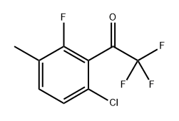 1-(6-Chloro-2-fluoro-3-methylphenyl)-2,2,2-trifluoroethanone Structure